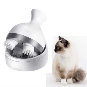 Grooming 3D Electric Pet Massager Dog Massaggio Cat Massage Vibria Calco di ricarica Capo Capo Kneading Health Care Cat Supply Accessori Accessori