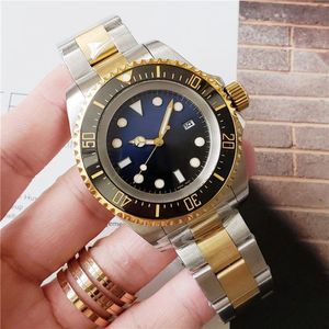 Mens Watch Deep Ceramic Bezel Sapphire Cystal Stainless Steel With Glide Lock Clasp Automatic Mechanical mens Watches2810