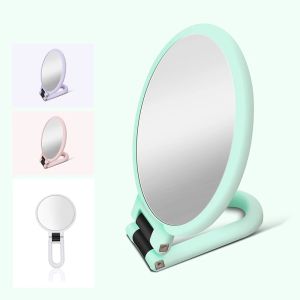 Lusterka 10/15x powiększenie lustro Makeup Podwójny makijaż próżność lustro ręczne lusterka ręczne lustro