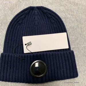 Cp Compagny Cappello Stilista Berretti Berretti Cp Compagny Occhiali invernali Cappello Uomo CP Berretto con lenti a coste lavorato a maglia Hip Hop Cappelli con volpe bianca Stones Island 2353