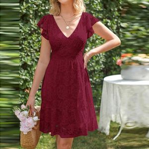 Sıradan Elbiseler Kadın Boho Çiçek Baskısı Mini Elbise Yaz Gevşek V yaka kolsuz kadın sahil partisi sundress vestidos