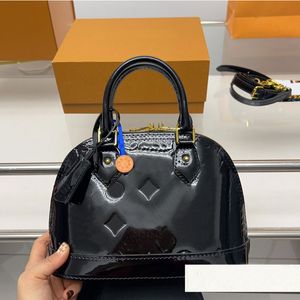 Lvity Couro Melhor Qualidade Shell Wrap Bag Clássico Flor Antiga Bolsa Dourada Hardware Moda Letras Bolsas De Ombro Alça De Ombro Ajustável Bolo De Árvore De Couro Cros