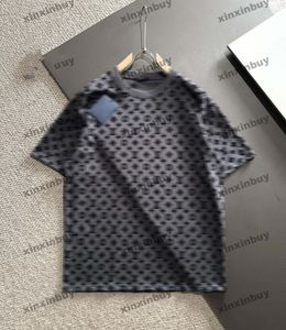 Xinxinbuy 2024 Men Designer Tee Tシャツの群れ文字印刷1854女性オレンジ白い白い赤い赤XS-2xl