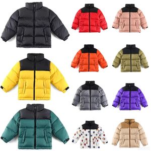 Kids Down Coat Winter Boy Girl Jaczyków Odziera wierzcha Teen ubranie z kapturem grube ciepłe płaszcze znoszone dzieci noszą kurtkę modę klasyczne pakiety 5 kolorów Rozmiar 100-170