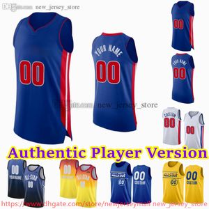 2 Cade Cunningham Jersey Özel Oyuncu Sürümü 23 Jaden Ivey Basketbol Otantik Dikişli Formalar James Wiseman Jalen Duren Marvin Bagley III Bogdanovic Harris