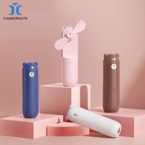 Fanlar Taşınabilir Mini Elde Taşınma Fan 2500mAh Ücretli Ventilatör 2Gear Rüzgar Fan Masaüstü Açık Mekan Evi Küçük Fan USB Şarj Edilebilir