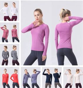 LU-008 2,0 koszula damskie damskie krótkie topy szwane koszulę jogi Ćwiczenie damskie garnitur fitnessu