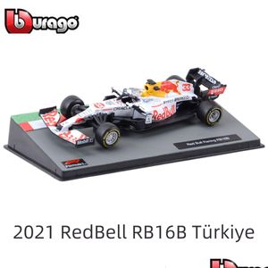 Diecast Model Cars Bbrago 1 43 Redbell RB16b 11 33 Turkey Car Car Static Die Cast Vehicles Collectible Racing Toys 230821 Drop De Ot8Zx