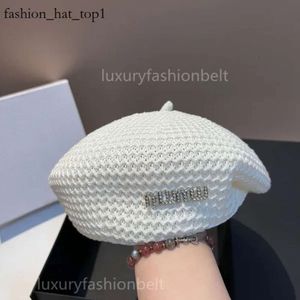 Itália Miui Miui Top Luxury Designers Chapéus Berets Bucket Hat Beanie Primavera Outono Resort New Era Cap Beanie Hat Designer Chapéu Casual Bonnet Boné de Beisebol Polo 6093