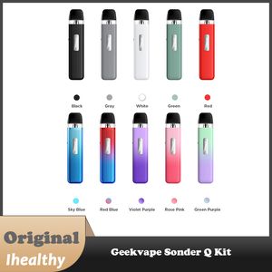 Original Geekvape Sonder Q Pod Kit 1000mAh Battery 20W with 2ml Q Pod Empty Cartridge 0.6/0.8ohm Electronic Cigarette