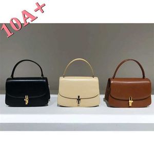 Bolsas a linha sofia 10 preto bezerro alça superior saco marrom bolsa moda luxo designer bolsa simplicidade europeia e americana