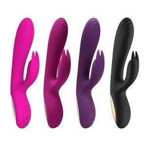 vibrator female jade rabbit USB charging frequency conversion massage stick adult fun sex toys products 231129