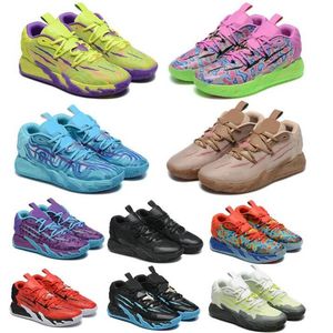 MB.03 Lamelo Ball Basketball Shoes Men Women Youth MB 3 03 Rick Morty Toxic Slime Chino Hills Purple 2024 Outdoor Trainers Sneakers Storlek 5.5 - 12