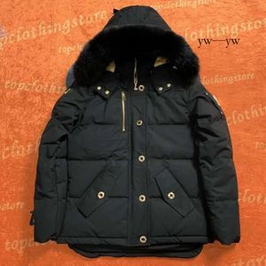 Designer Uomo Inverno Piumino Canada Giacca Mooses Knuckles Giacca Soprabito Impermeabile Prova Puffer Colla spessa Vera pelliccia di lupo Mooses Top Knuckles Gooses 9378