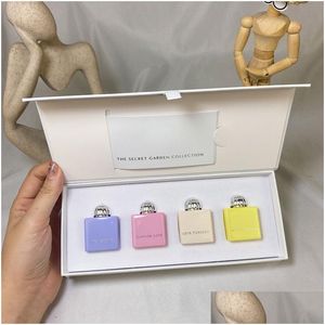 Anti-Perspirant Deodorant Pers Fragrances For Per Set 7.5Ml 4-Piece Suit Long Lasting Fragrance Blossom Love Lady Spray Counter Edit Dhra9