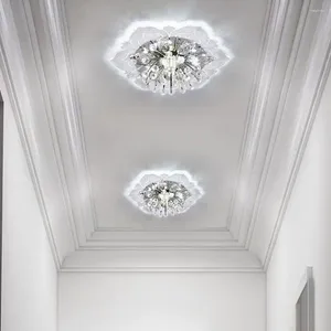 Luzes de teto cristal iluminação interior brilho luminária embutida proteger os olhos fácil instalação para quarto banheiro