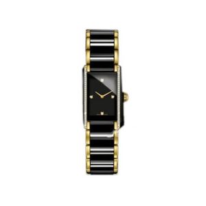 새로운 패션 맨 시계 석영 운동 세라믹 시계 여성 여성 손목 시계 다이아몬드 베젤 rd12248m