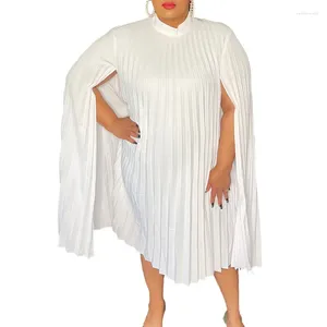 Roupas étnicas 2024 verão branco vestido africano para mulheres elegante senhora casamento noite vestidos de festa moda plus size roupas casuais