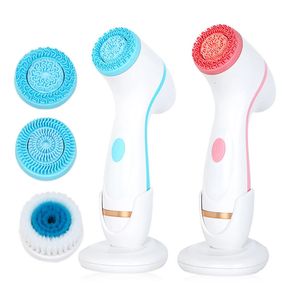 Ultrasonic Cleaner Electric Cleansing Brush 3 In 1 Face Massagers Sonic Rotating Cleansing Brush Galvanic Ta bort Blackheads Tool 240123