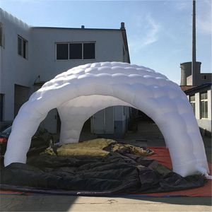 Tendas personalizadas iglu gigante inflável cúpula tenda carro garagem marquee yurt trade show booth balão com ventilador grátis com desconto