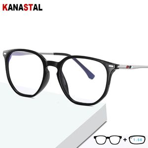 Anti Blue Light Blocking Glasse TR90 Eyeglasses Frame Men Prescription Reading Glasses CR39 Lens Hyperopia Myopia Eyewear 240118