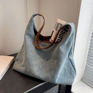 Sacos de cintura Foufurieux Denim Hobo Moda Bolsa de Ombro Trabalho Designer Grande Capacidade Tote Compras Mulheres Bolsa de Verão Luxo Versátil