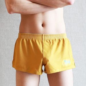 Underpants Men U Convex Pouch Underwear Youth Sexy Aro Pants Simple Fashionable Cotton Loose Boxer Shorts Teenagers Home Panties