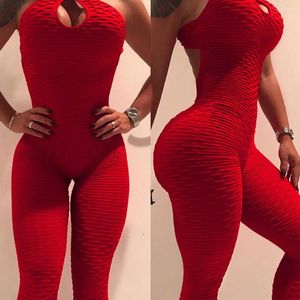 Yoga Outfits 2024 One Piece Sport Clothing Backless kostym Träningsutrymme för kvinnor som kör Tight Dance Sportwear Gym Set