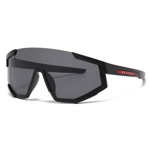 Nuovi occhiali da sole sportivi da ciclismo Designer di lusso lenti polarizzate Occhiali da sole per uomo e donna Moda Specchio notturno con pannello integrato con cornice grande S04W