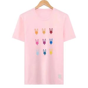 Męskie koszulki Kobiety T-shirty Psychoes Bunnies Cotton T Shirt Fashion List Casual Summer Printing Para Krótkie rękawie Casual Outdoor High Quality Thirt N4OW