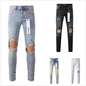 Lila Jeans Denimhose Herren Jeans Designer Jean Men Black Hosen High-End-Qualität Straight Retro Streetwear Freizeit-Jogginghose Designer Designer