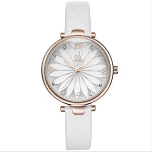 Shengke Marca Casual Semplice Fan Quarzo Studenti Guardano la vita Impermeabile Diamond Marker 30MM Diametro Orologi da donna 8047283M