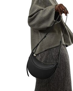 デザイナー女性クロスボディバッグハンドバッグブラックブラウンカウハイドクレセントホーボーストラップ高品質のクラシックショルダーバッグ