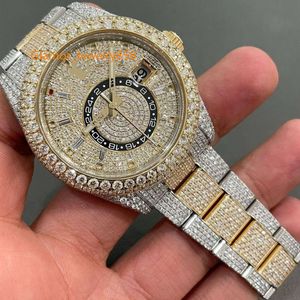 Mens Designer High Quality Movement Watches Men Moissanite Iced Out Diamond Montre High-End Diamond-Set Watch