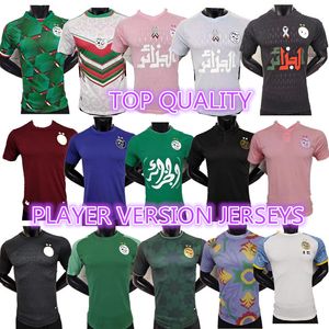 2024 2025 Algeriet Mahrez Training Wear Soccer Jerseys Feghouli Bounedjah Atal 23 24 25 Spelarversion Algerie Football Shirt Slimani Bensebaini Maillot de Foot