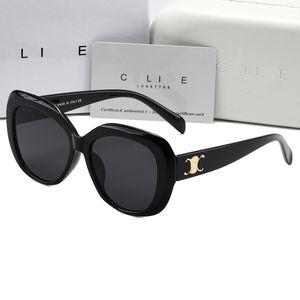 Modische Luxus-Designer-Sonnenbrille CEL 40238 Marke Herren- und Damen-Sonnenbrille mit kleinem, zusammengedrücktem Rahmen, ovale Premium-UV-400-polarisierte Sonnenbrille mit Box