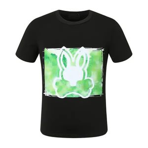 Mens T-shirts Women T-shirts Psychoes Bunnies Cotton T Shirt Fashion Letter Casual Summer Printing Short Sleeve Par Casual Outdoor High Quality T Shirt 1xev