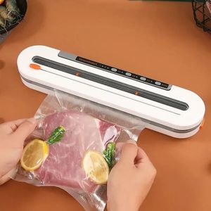 30cm Automatic Food Vacuum Sealer with bag 120kpa Powerful Packaging Machine Dry wet soft powder food preservation 240123
