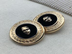 Metall Beauty Head -knappar för kappskjorta för jacka Modedesign DIY Sewing -knapp 101518202325mm4503733
