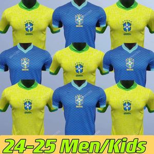 Maglie di calcio Richarlison Brasil Raphinha Vini Paqueta Antony 24 25 Shirt National Shirt S Jesus Casemiro Brasiro Martinelli Rodrygo Football Kids