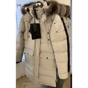 Mooses Knuckle Jacket Herrarna Down Bomber Jacket Högkvalitativ päls Womens Mooses White Fox Down Woman White and Black Fur White Duck Down Jacket Mens Winter Jackets 440