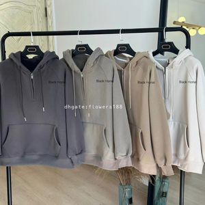 سترات نسائية RL Half Zip Woodshirt Women's Winter Winter Fleece غير الرسمي فضفاضة على الطراز الكسول على الطراز الكبار سترات النجاة القابلة للنفخ