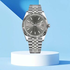 Moda su geçirmez mekanik saat erkekler ayarlanabilir paslanmaz çelik 904L rahat hip hop otomatik hareket saatleri safir ışıltılı bilek saat 36mm 41mm saatler