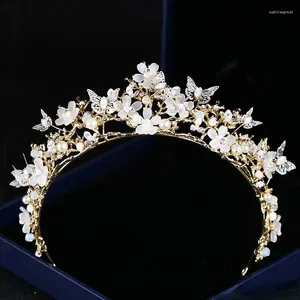 Fermagli per capelli Matrimonio di lusso Tiara nuziale Strass Testa Pezzi Fasce di cristallo Accessori Abiti da sposa da sera