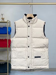 Kamizelka męska gilet designer kurtka haftowana odznaka w dół materia wypełniona piórem kobiet grafit szary czarno -biały popowy płaszcz rozmiar s m l xl xxl xx