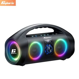 Cyboris F29 120W High Volume RGB Dazzl Outdoor Bluetooth Sound 53 IPX7 Waterproof Ser Subwoofer Party Square Dance 240126