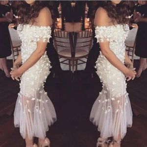 2019 Bateau Neck Cocktail Dresses Appliques Flowers Tea-length Robe De Soiree Cheap Prom Party Gowns Club Ladies Formal Wear254K
