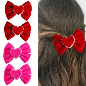 Haarschmuck Korea Samt Frauen Bowknot Clips Elegante Perle Große Bögen Haarnadel Weiche Pferdeschwanz Haarspangen Mode