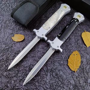 Italiensk Mafia Gambler OTF Automatisk kniv Enkant 44C Stål Blade Akrylhandtag Camping Outdoor Tool EDC Pocket Knives BM 3300 4600 3400 UT85 UT88