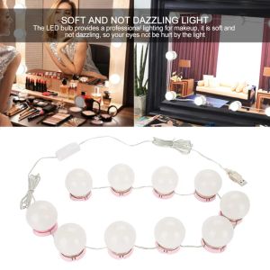 Mirrors Led Makeup Mirror Light Vanity Led Light Bulbs Cosmetic Lighted Make Up Mirrors Bulb Bright Lights Wall Lamp for Dressing Table